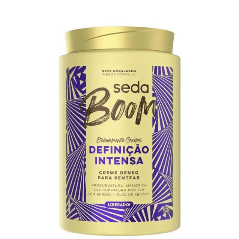 CREME PARA PENTEAR SEDA 1 KG BOOM DEFINIçãO INTENSA