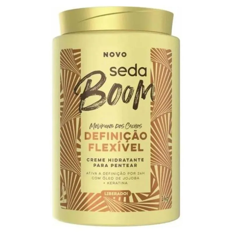 CREME PARA PENTEAR SEDA 1 KG BOOM DEFINIçãO FLEXIVEL