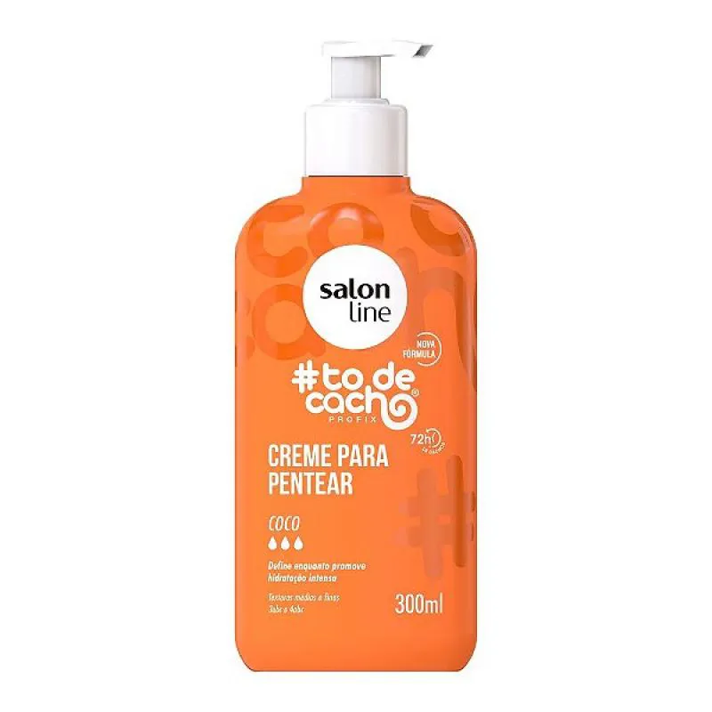 CREME PARA PENTEAR SALON LINE 300ML TODECACHO COCO