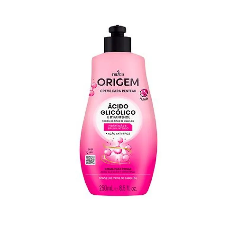 CREME PARA PENTEAR ORIGEM 250ML ACIDO GLICOLICO E D´PANTENOL