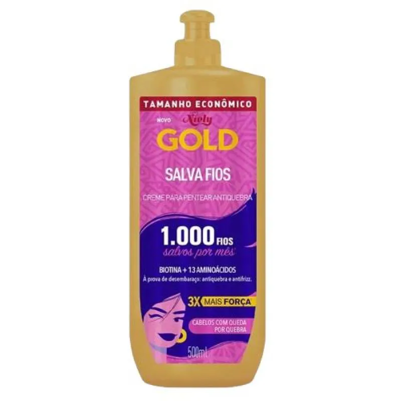 CREME PARA PENTEAR NIELY GOLD 500G SALVA FIOS