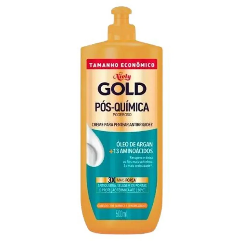 CREME PARA PENTEAR NIELY GOLD 500G PóS QUIMICA