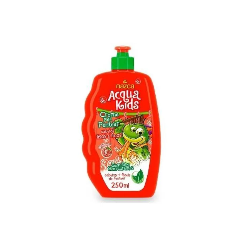 CREME PARA PENTEAR INFANTIL ACQUA KIDS 250G CABELOS LISOS