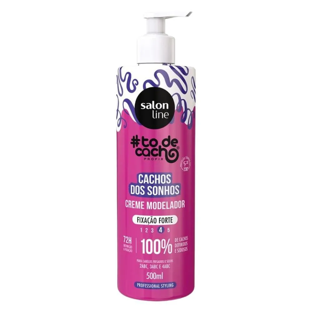 CREME MODELADOR SALON LINE 500ML TODECACHO FIXO FORTE