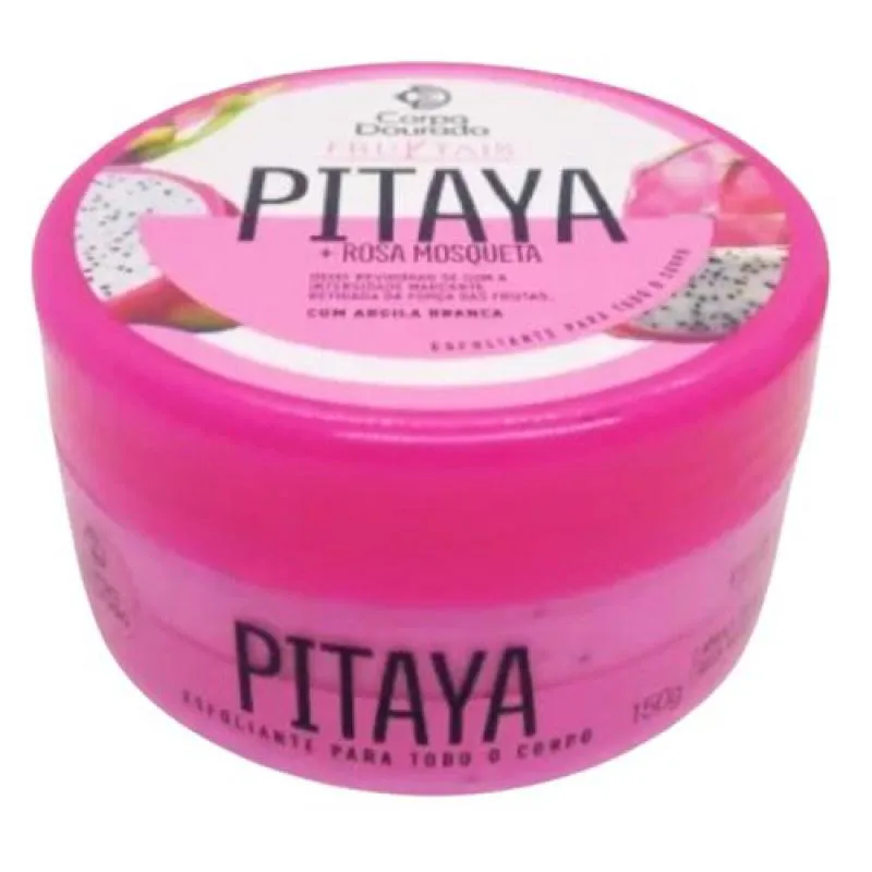 CREME ESFOLIANTE CORPO DOURADO FRUKTAIS 150G PITAYA E ROSA