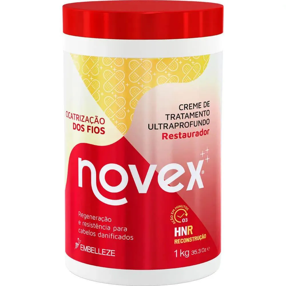 CREME DE TRATAMENTO NOVEX CICATRIZACAO FIOS 400G