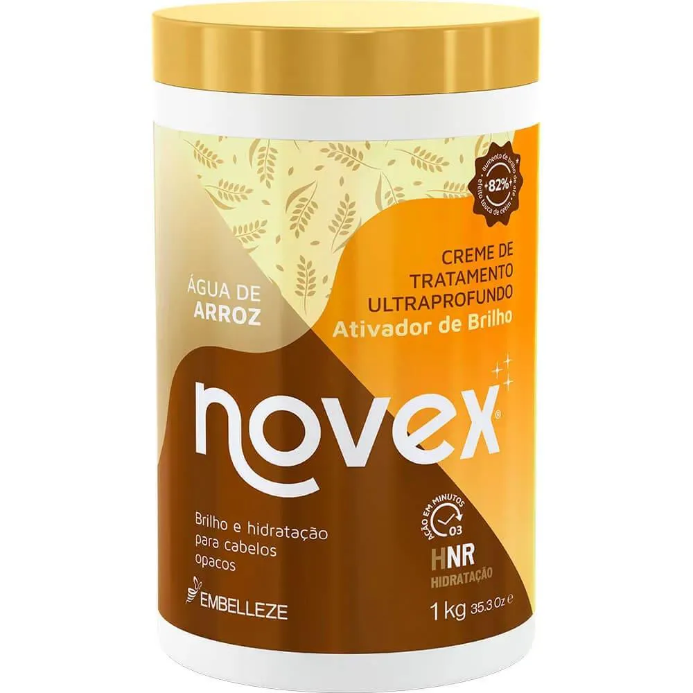 CREME DE TRATAMENTO NOVEX ÁGUA DE ARROZ 1KG