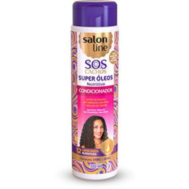 CONDICIONADOR SALON LINE 300ML SOS SUPER ÓLEOS NUTRITIVO