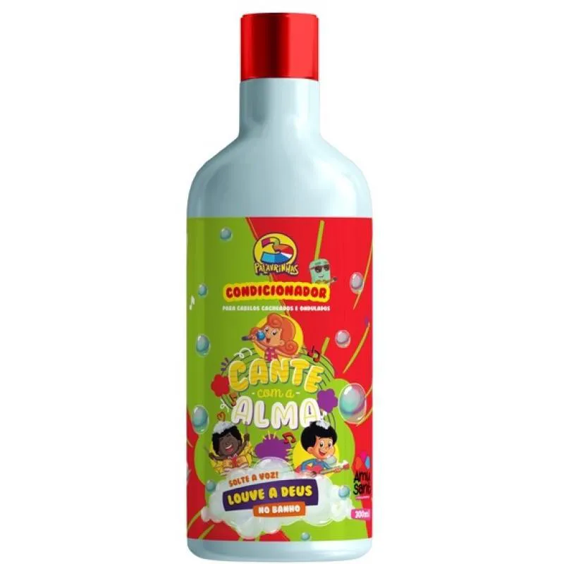 CONDICIONADOR INFANTIL PARA CABELOS CACHEADOS E ONDULADOS 300ML 3 PALAVRINHAS