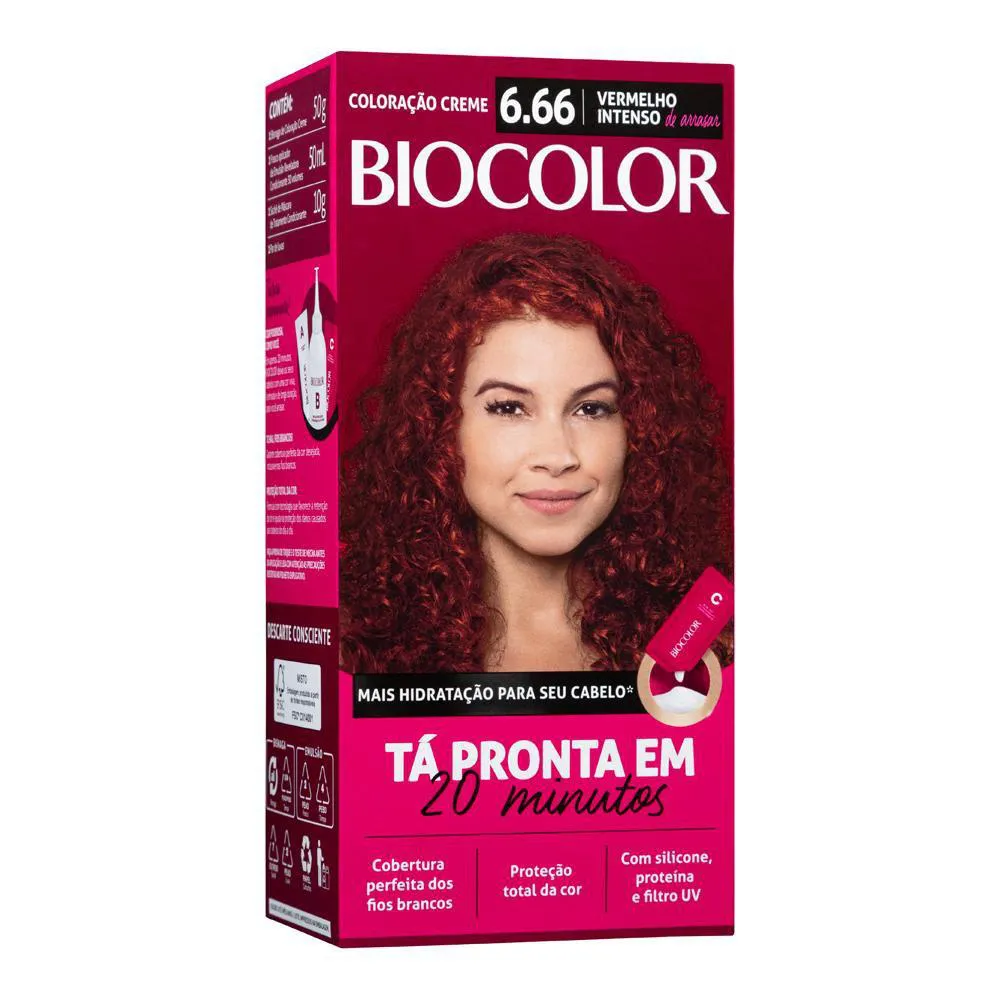 BIOCOLOR MINI 6.66 VERMELHO INTENSO DE ARRASAR