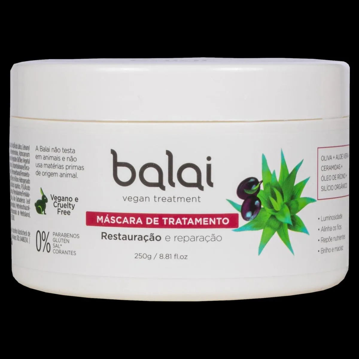 BALAI MáSCARA CAPILAR RESTAURAçãO CABELOS QUEBRADIçOS 250G