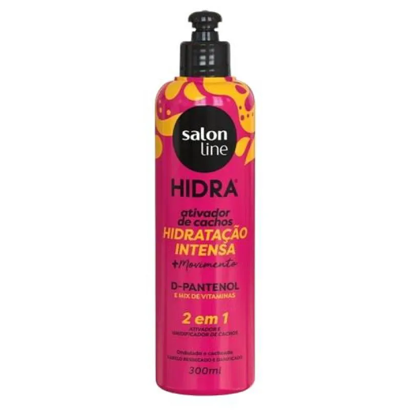 ATIVADOR DE CACHOS SALON LINE HIDRA 300ML D-PANTE E VITAMINAS