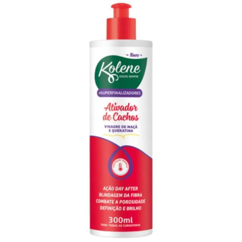ATIVADOR DE CACHOS KOLENE 300ML SUPERFINALIZADOR VERMELHO