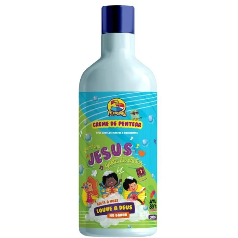 AMUSANT CREME DE PENTEAR 300ML 3 PALAVRINHAS