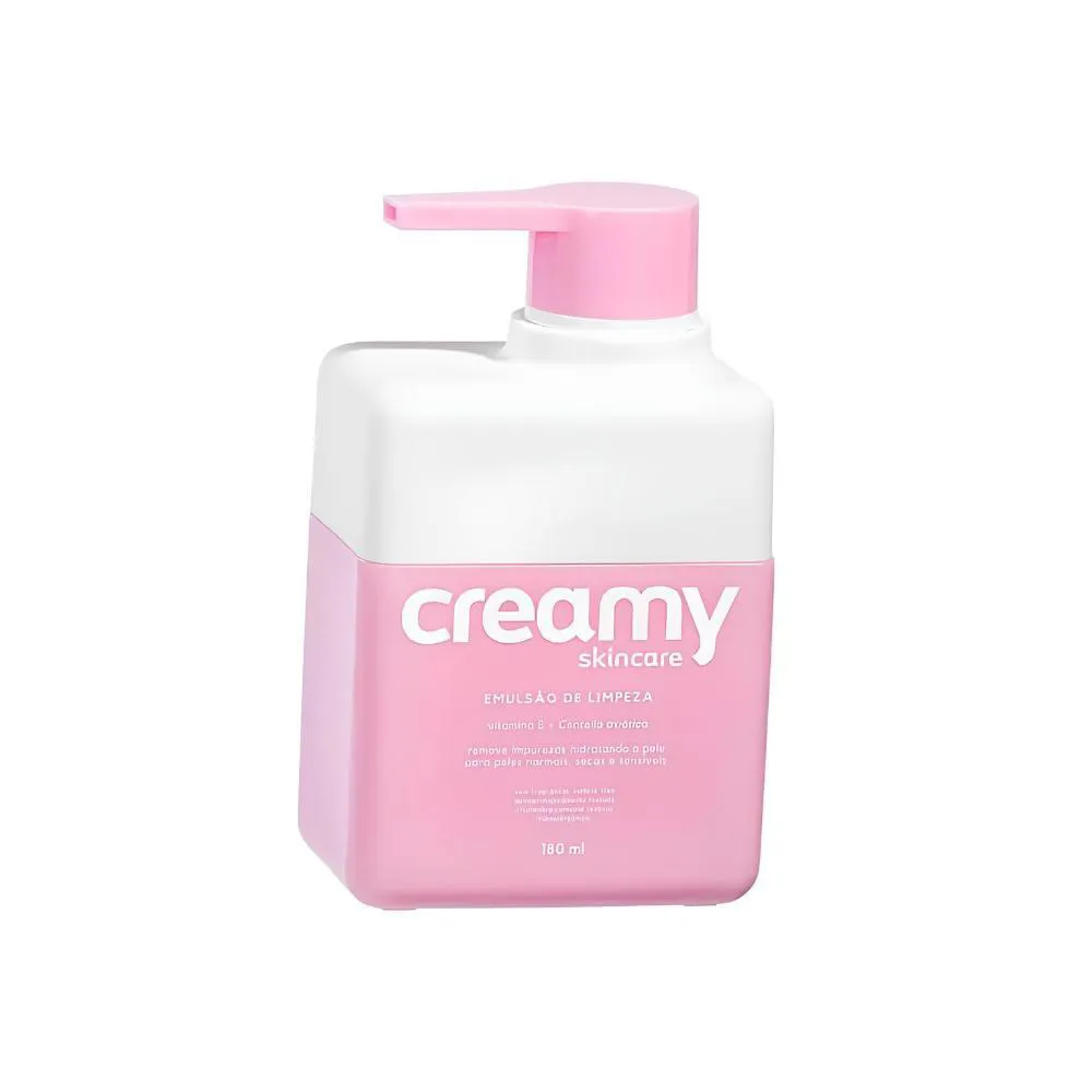 EMULSãO DE LIMPEZA SUAVE HIDRATANTE CREAMY SKINCARE 180 ML
