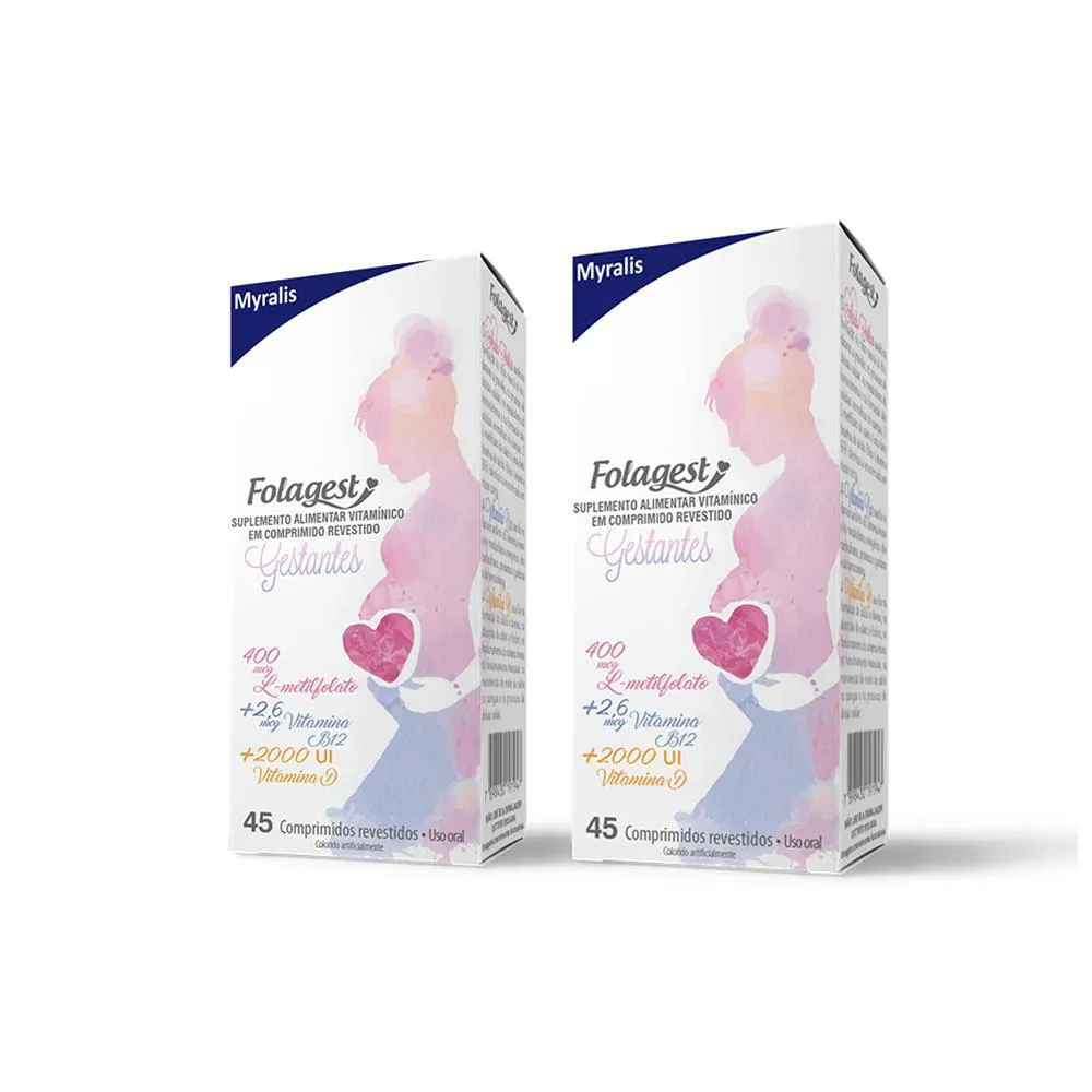 KIT FOLAGEST GESTANTES C/45 CPR. C/ 2UN.