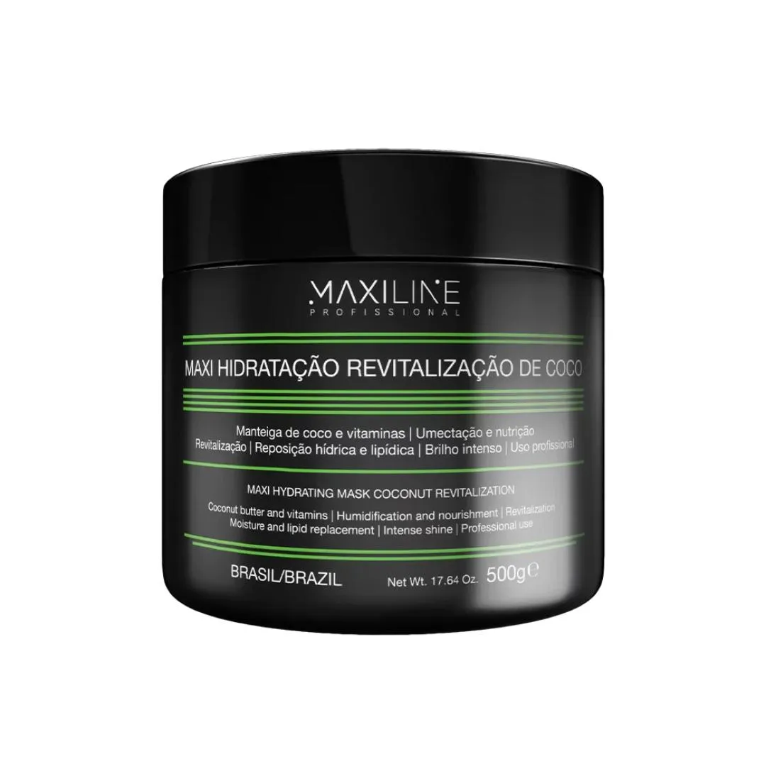 MAXILINE MáSCARA DE HIDRATAçãO COCO 500G