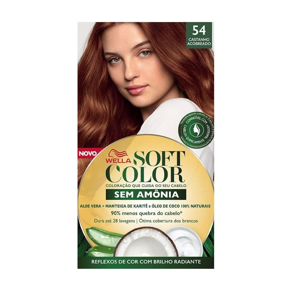 TINTURA SOFT COLOR 54 CASTANHO ACOBREADO 35G