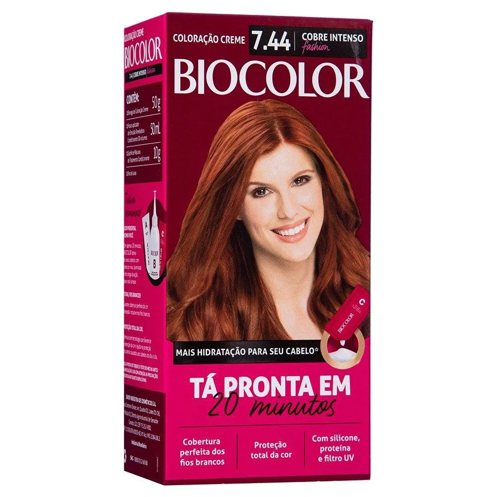 TINTURA BIOCOLOR CREME MINI 7.44 COBRE INTENSO