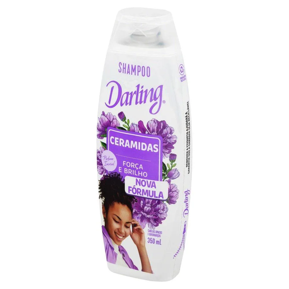 SHAMPOO DARLING CERAMIDAS 350ML - EMBALAGEM COM 6 UNIDADES