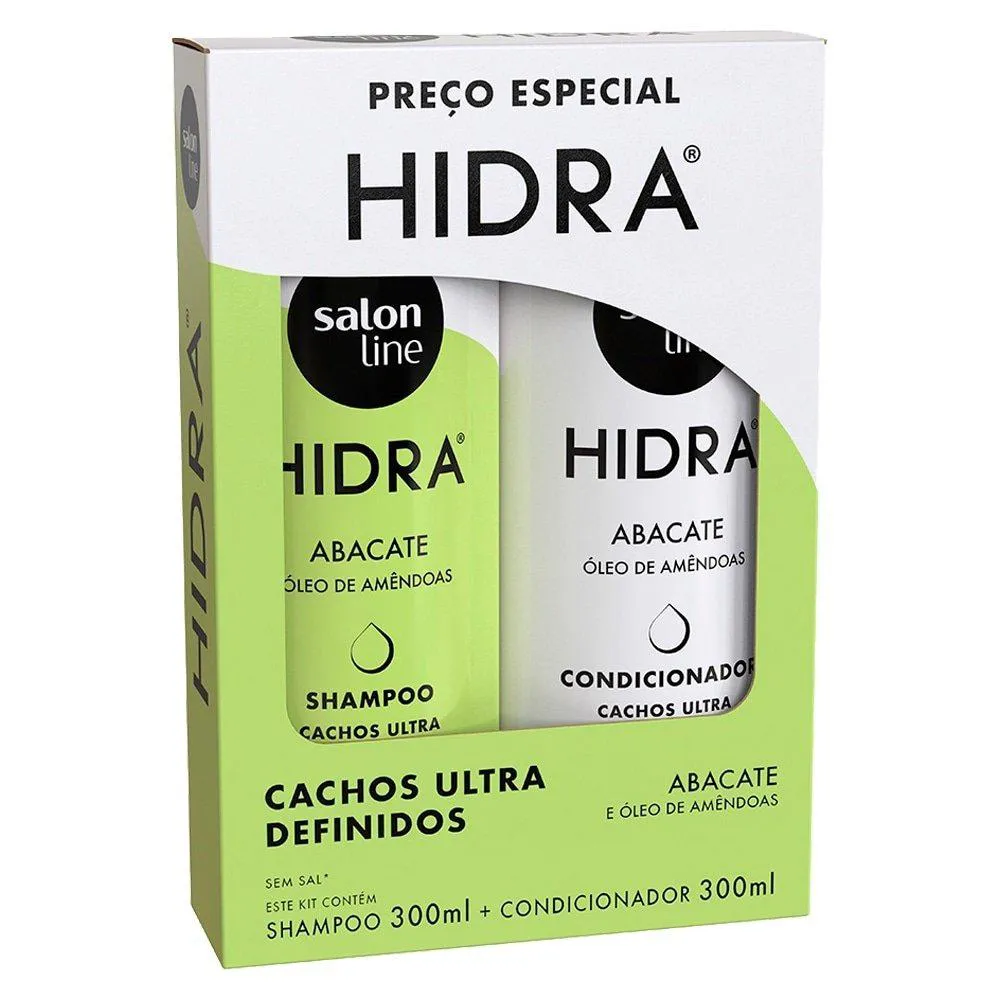 SHAMPOO + CONDICIONADOR SALON LINE CACHOS ULTRA DEFINIDOS 300ML