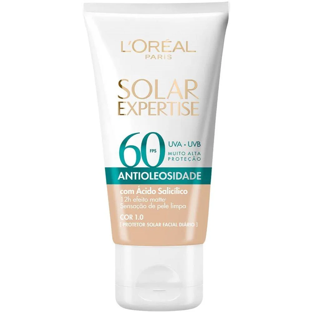 Protetor L'Oréal Expertise Facial Antioleosidade Clara Fps60 40g