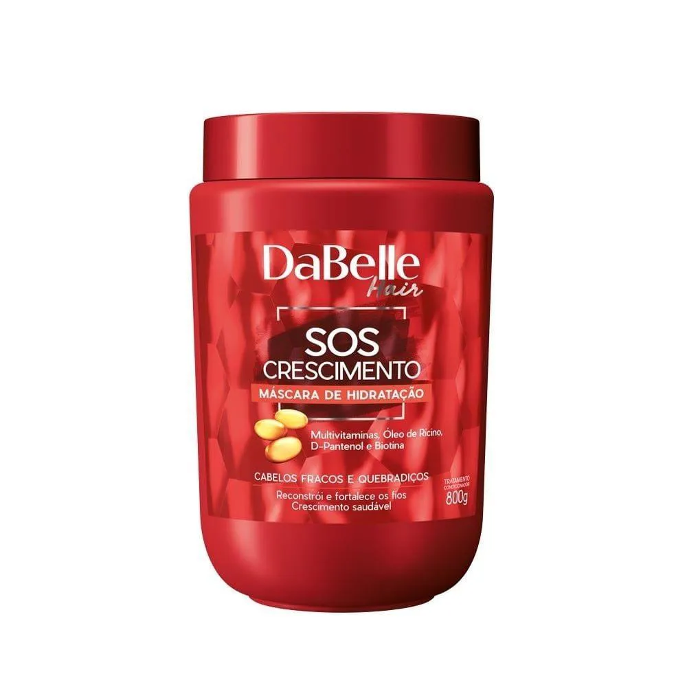 MáSCARA HIDRATAçãO DABELLE SOS CRESCIMENTO 800G
