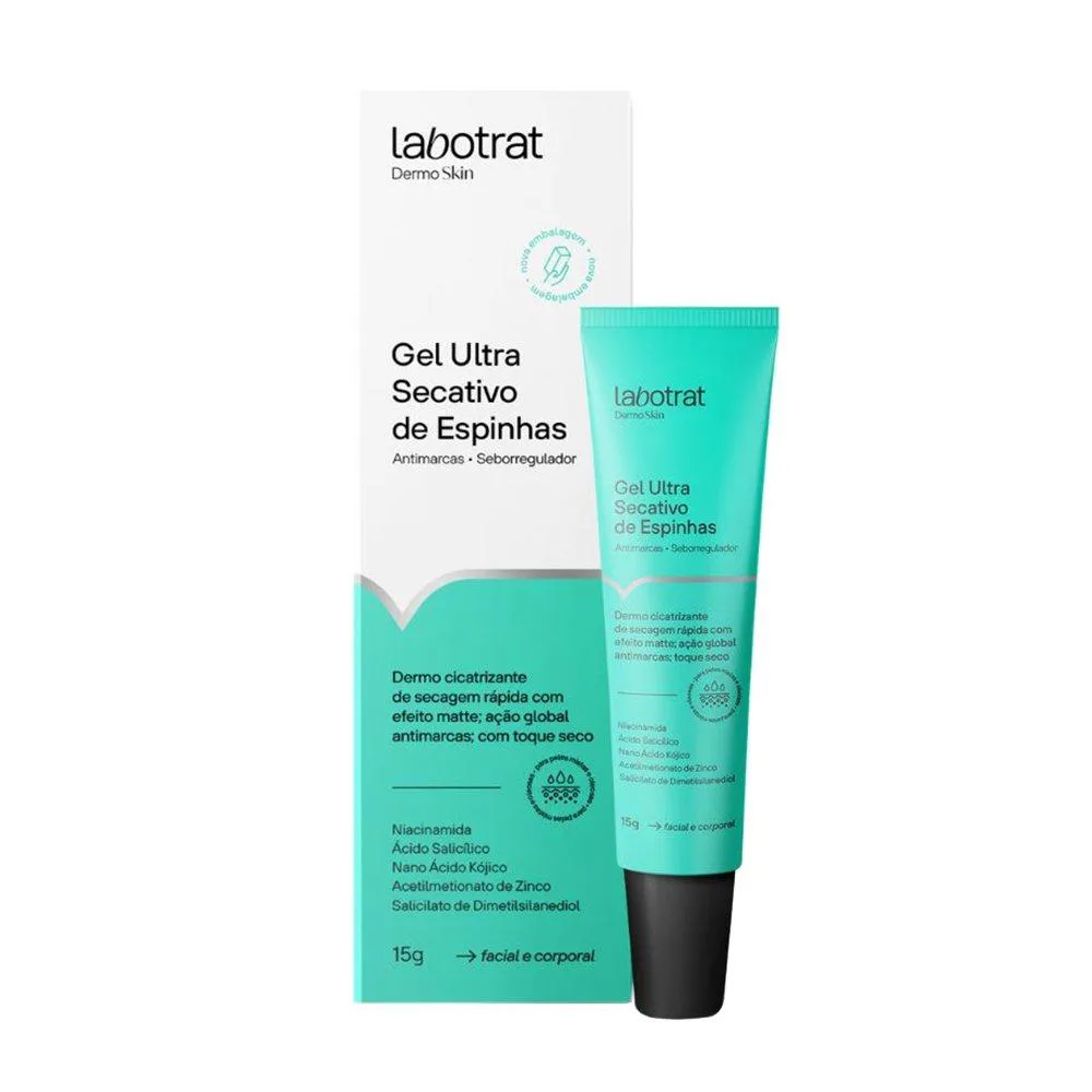 GEL ULTRA SECATIVO DE ESPINHAS LABOTRAT DERMO SKIN 15G