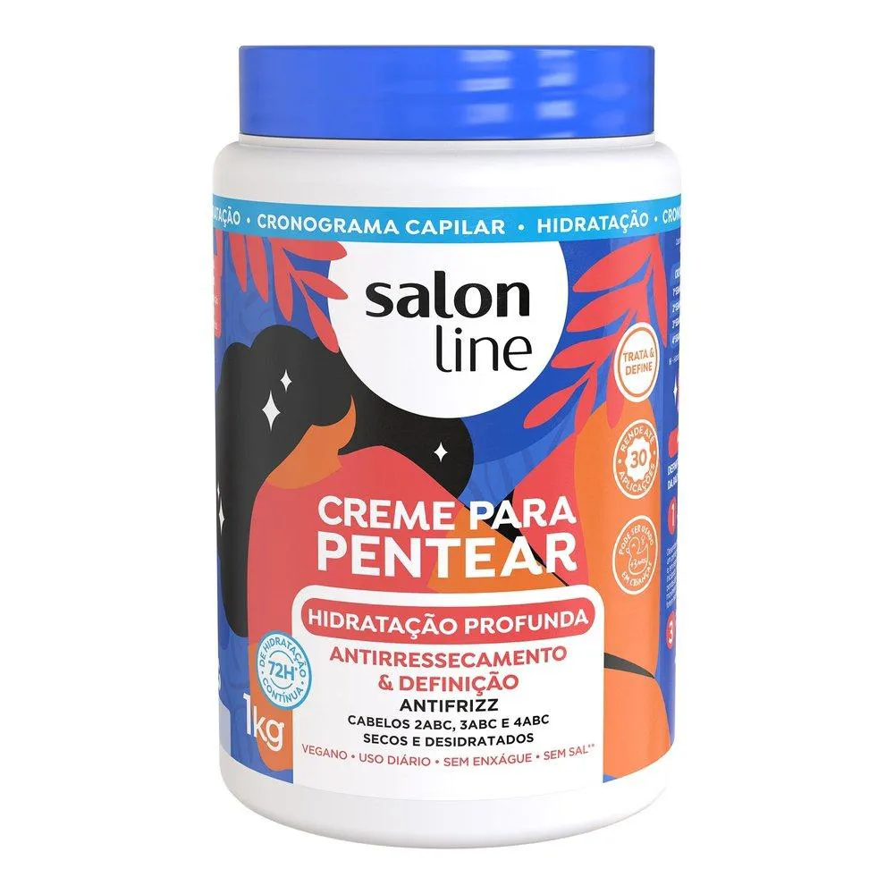 CREME PARA PENTEAR SALON LINE HIDRATAçãO PROFUNDA 1KG