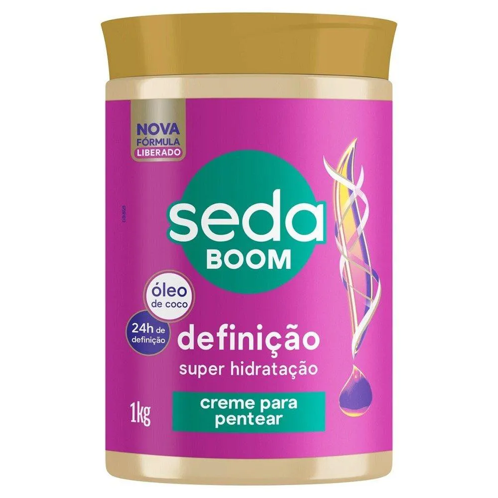CREME PARA PENTEAR SEDA BOOM DEFINIçãO POTE 1KG
