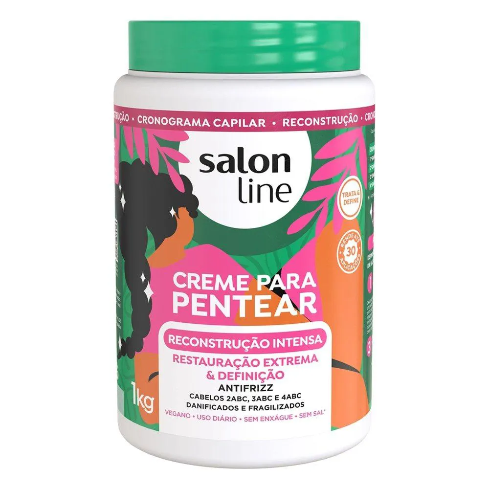 CREME PARA PENTEAR SALON LINE RECONSTRUçãO INTENSA 1KG