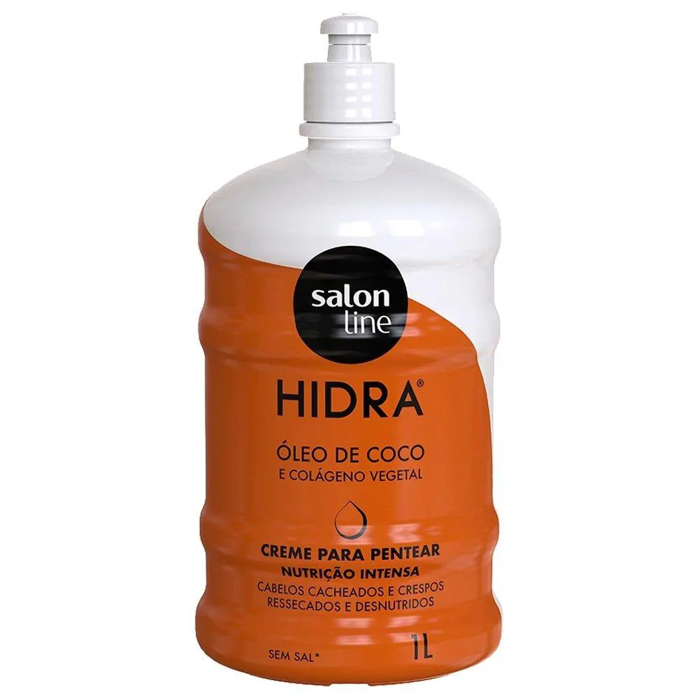 CREME PARA PENTEAR SALON LINE HIDRA ÓLEO DE COCO 1 LITRO