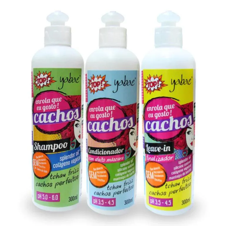 KIT para Cachos - 1 Shampoo + 1 Condicionador + 1 Máscara