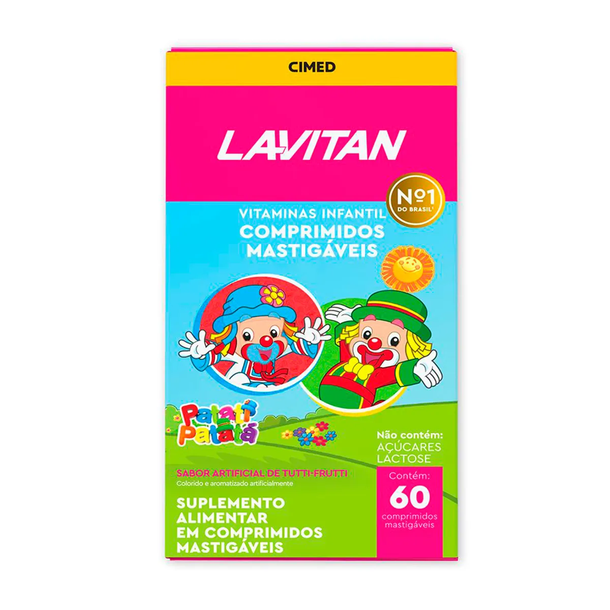 Polivitamínico Lavitan Kids Tutti-Frutti Infantil 60 comprimidos