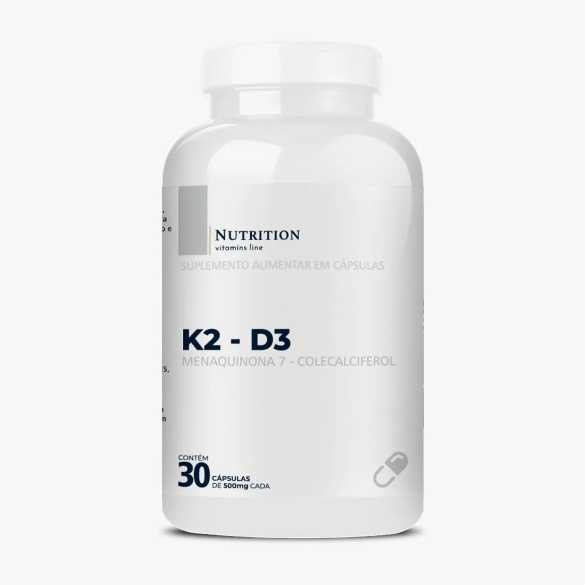 VITAMINA K2 - D3 MENAQUINONA7 COLECALCIFEROL NUTRITION LABS SEM Sabor