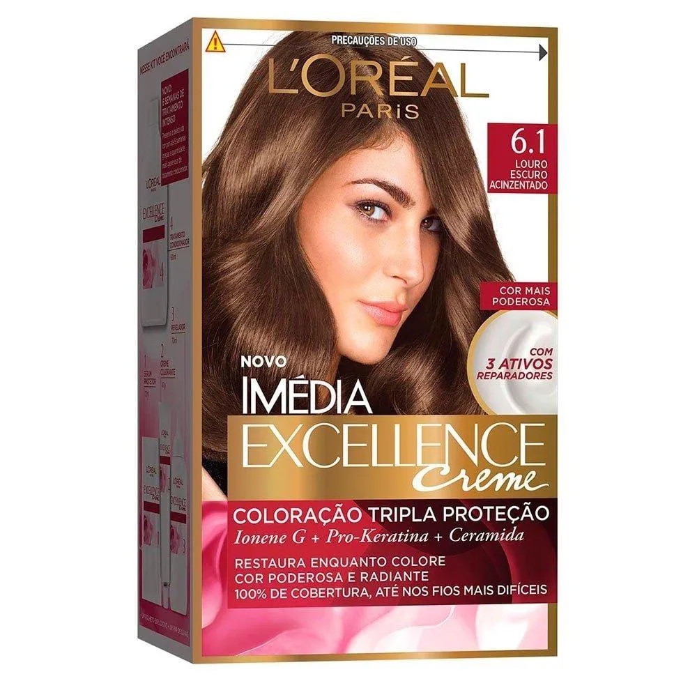 TINTURA IMéDIA EXCELLENCE 6.1 LOURO ESCURO ACINZENTADO 47G