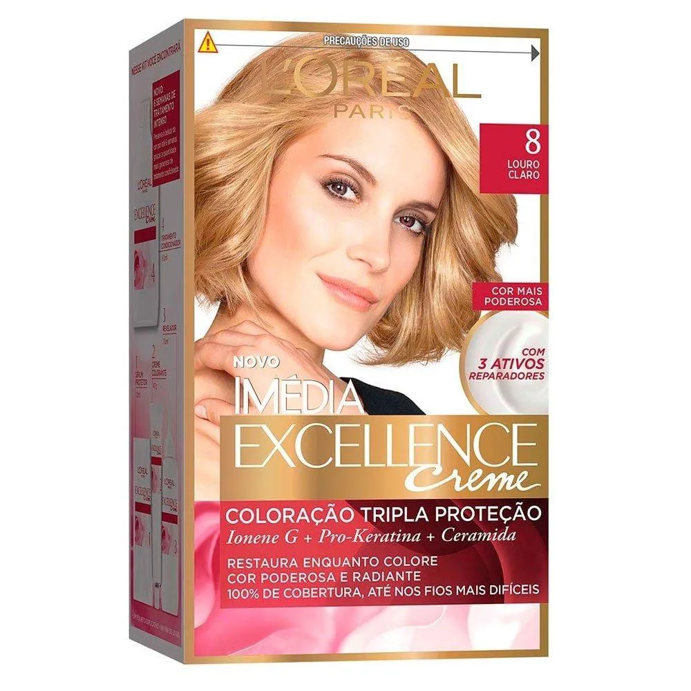 TINTURA IMéDIA EXCELLENCE 8 LOURO CLARO 47G