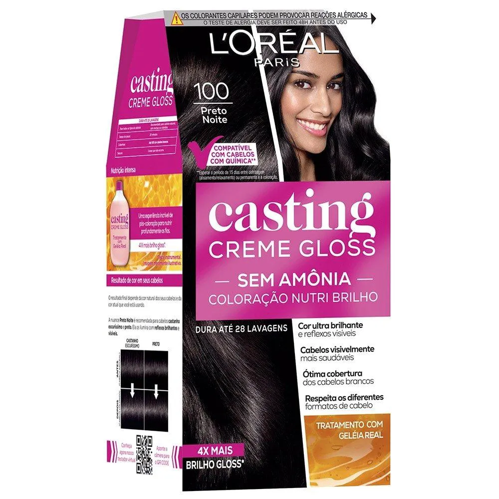 TINTURA CASTING CREME GLOSS 100 PRETO NOITE