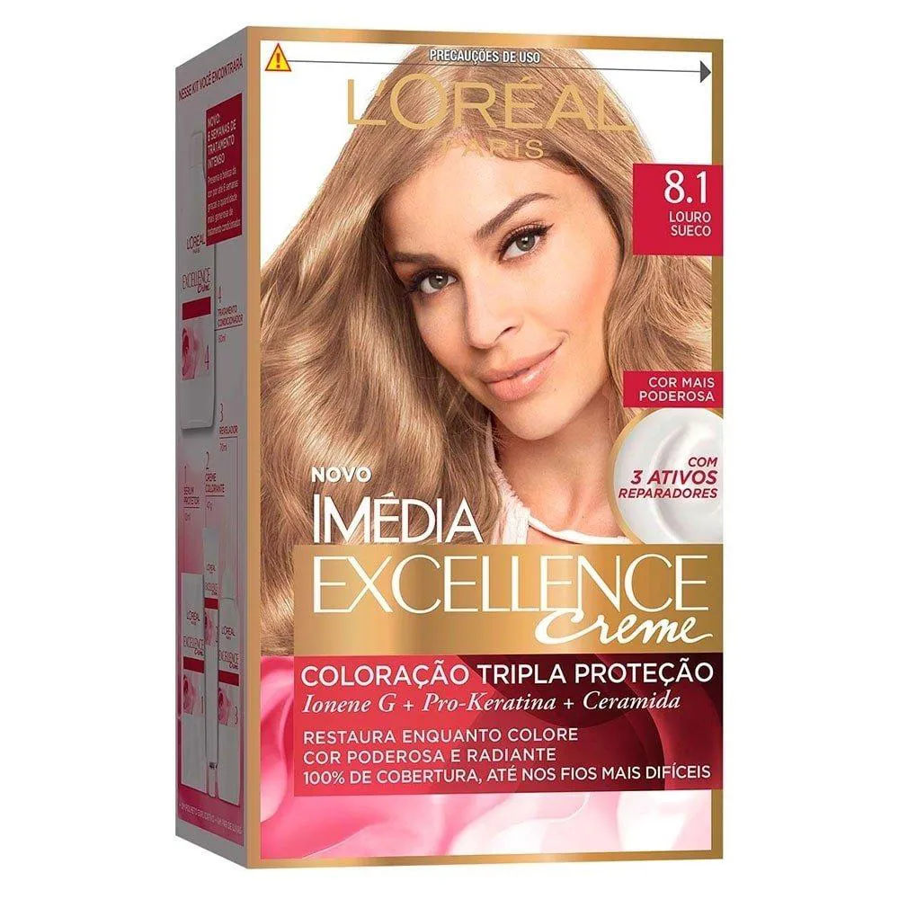 TINTURA IMéDIA EXCELLENCE 8.1 LOURO SUECO 47G
