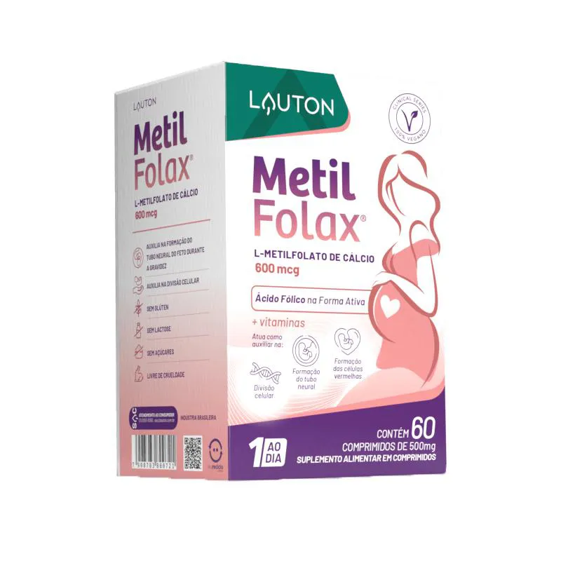 METILFOLAX L-METILFOLATO 600MCG+12+B6+E CLINICAL 60 CPS