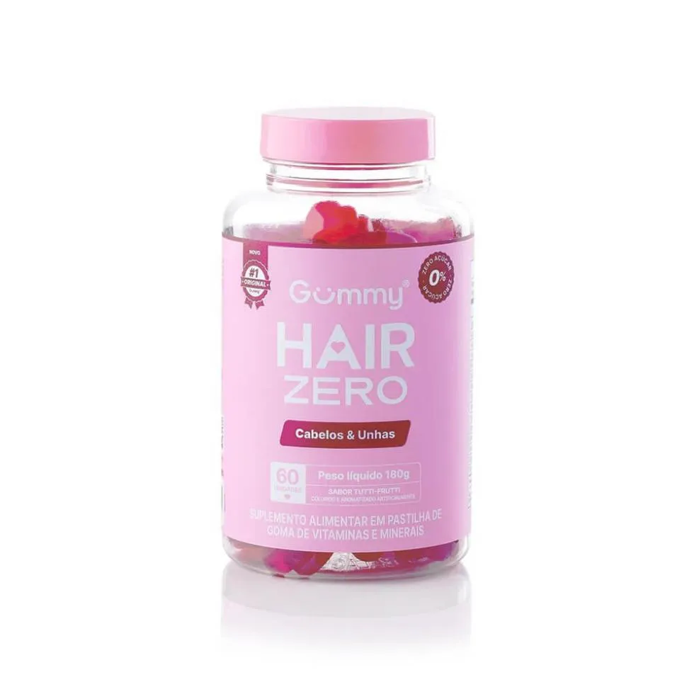 GUMMY HAIR ZERO ( 60 GOMAS) - SABOR: TUTTI FRUTTI