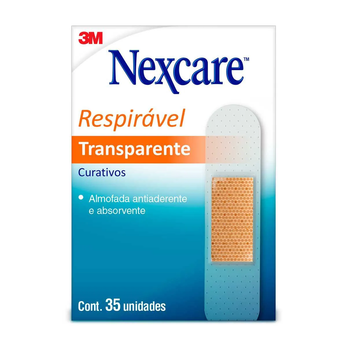 Curativo Transparente 3M Nexcare com 35 unidades