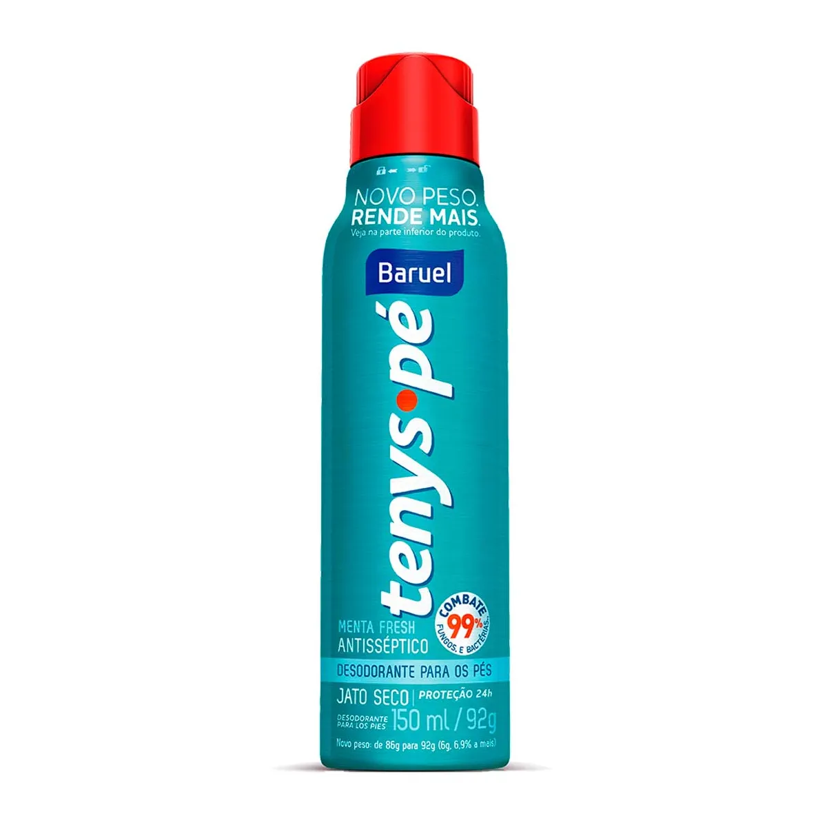 Desodorante para os pés Tenys Pé Jato Seco Menta Fresh com 150ml