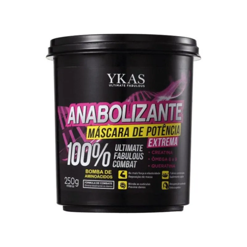 YKAS ANABOLIZANTE CAPILAR DE POTêNCIA MáSCARA 250G