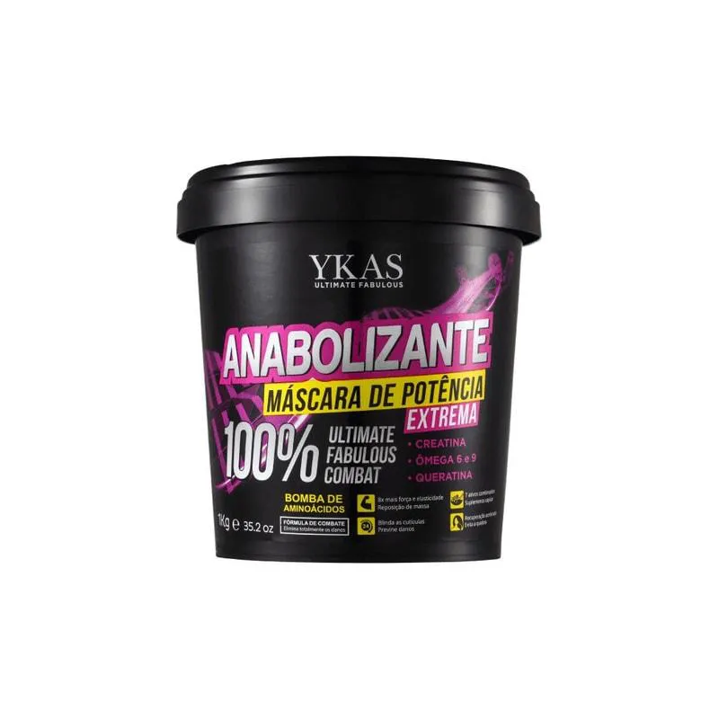 YKAS ANABOLIZANTE CAPILAR DE POTêNCIA MáSCARA 1000G
