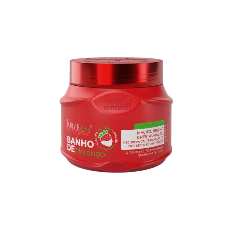 FOREVER LISS MáSCARA BANHO DE VERNIZ MORANGO 250G