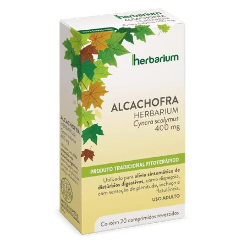 ALCACHOFRA HERBARIUM 400 MG - 20 COMPRIMIDOS