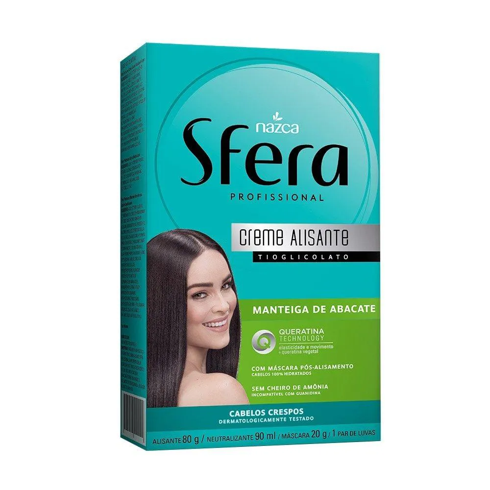 ALISANTE EM CREME SFERA MANTEIGA DE ABACATE/QUERATINA