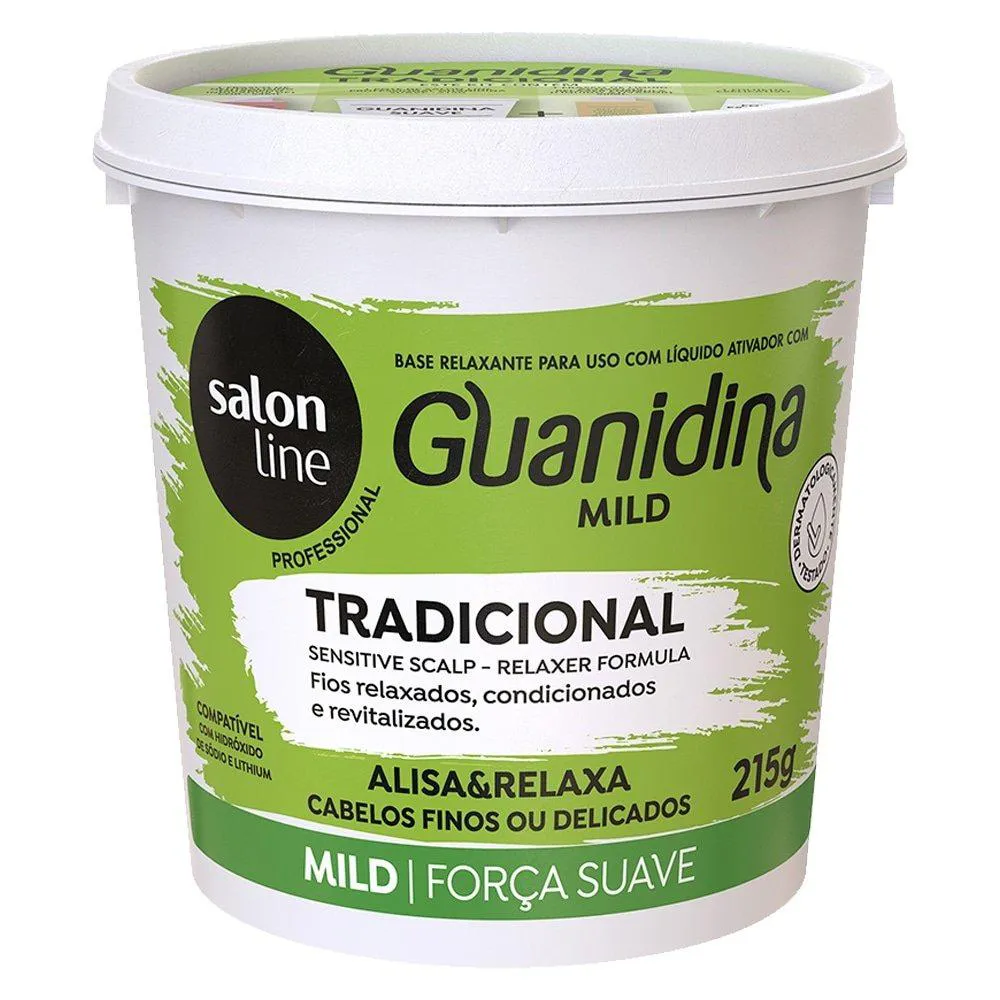 ALISANTE EM CREME SALON LINE GUANIDINA MILD TRADICIONAL 215G