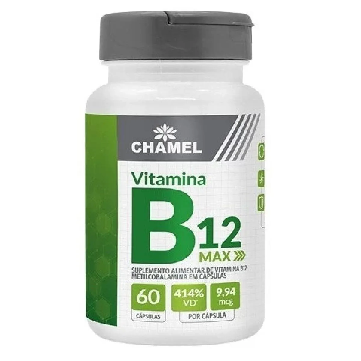VITAMINA B12 MAX METILCOBALAMINA 60 CPS - CHAMEL